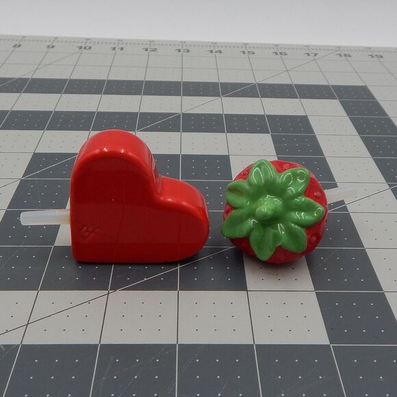 Nora Fleming Mini Juicy Fruit Strawberry A142 Be Mine Red Heart A23 Charms - Picture 1 of 10